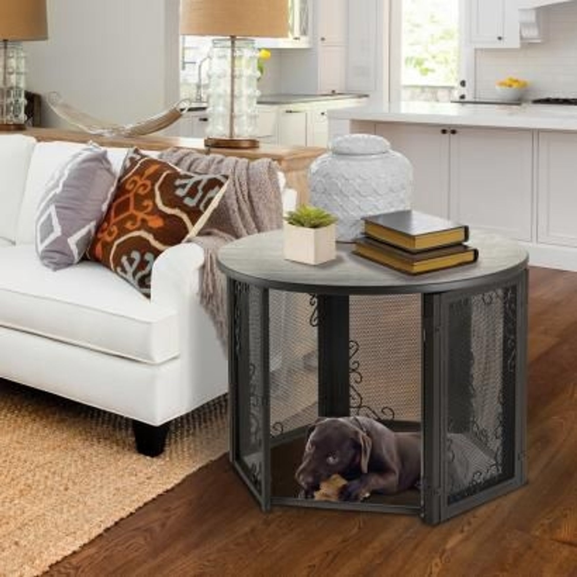 Richell Accent Table Pet Crate