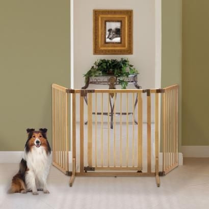 Richell Natural Wooden Premium Plus Pet Gate