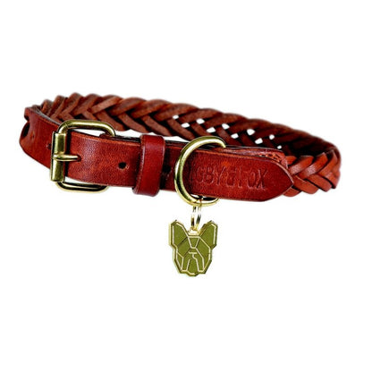 Digby and Fox Plaited Dog Collar