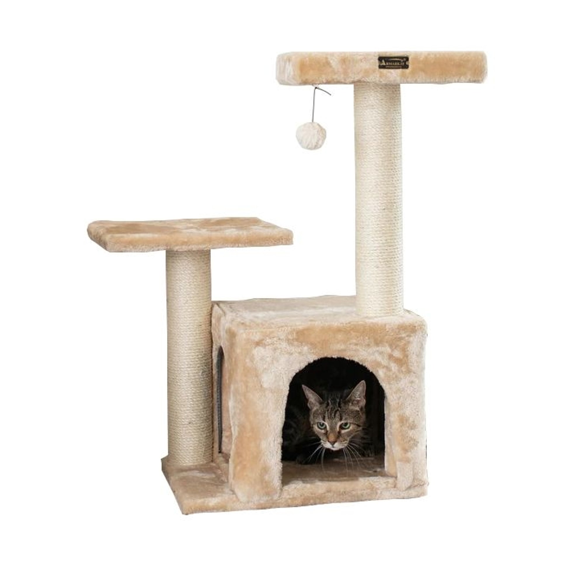 Armarkat A3207 Real Wood Cat Tree A3207 32in Beige
