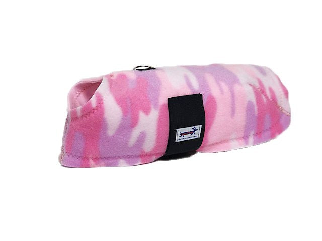 Snugpups Pink Camo Fleece Dog Coat