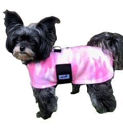 Snugpups Pink Camo Fleece Dog Coat