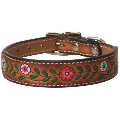 Weaver Painted Floral Dog Collar