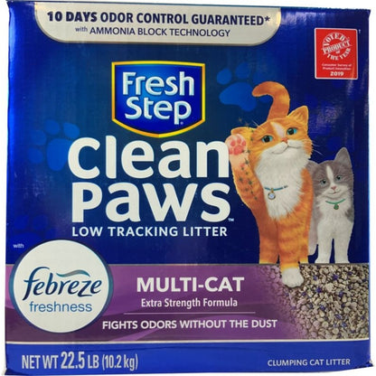 Fresh Step Clean Paws Multi Cat Litter With Febreze