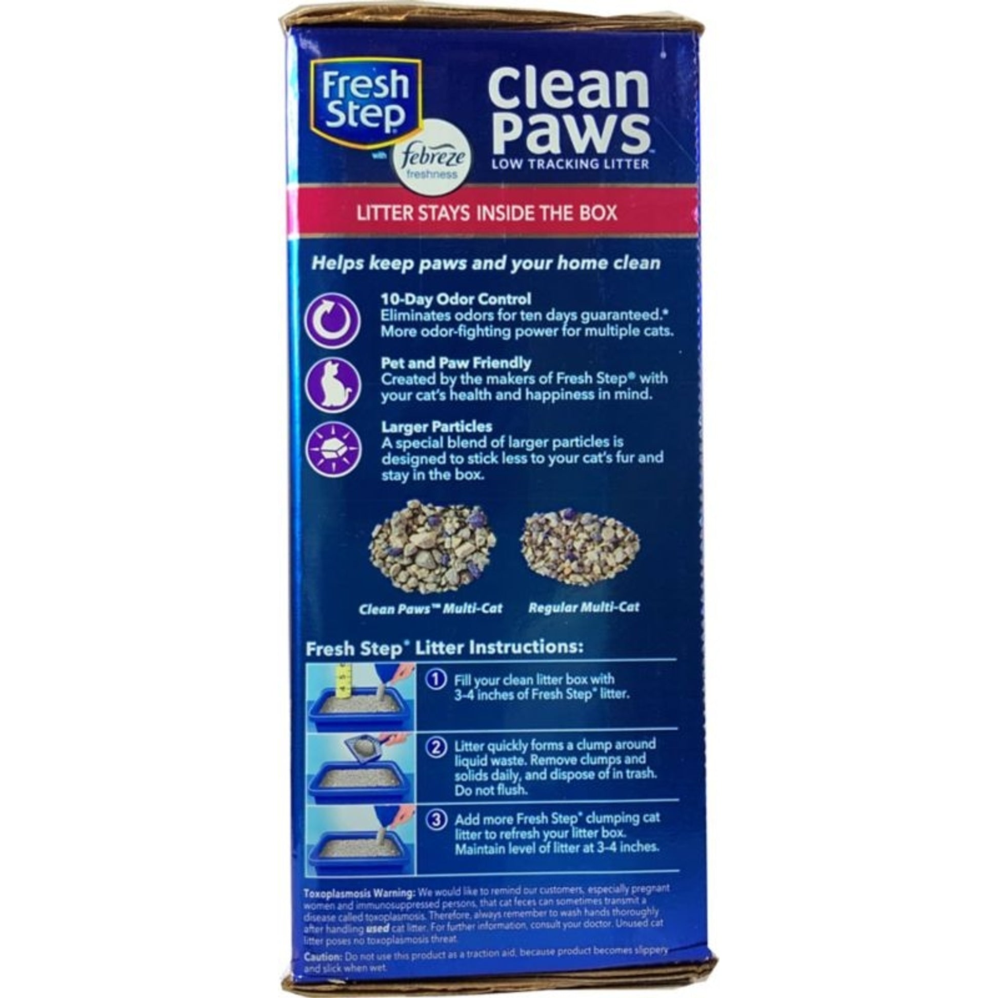 Fresh Step Clean Paws Multi Cat Litter With Febreze