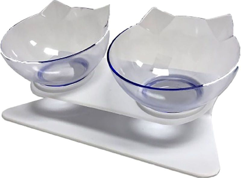 Goo Eez Inclinded Double Feeder Cat Bowl