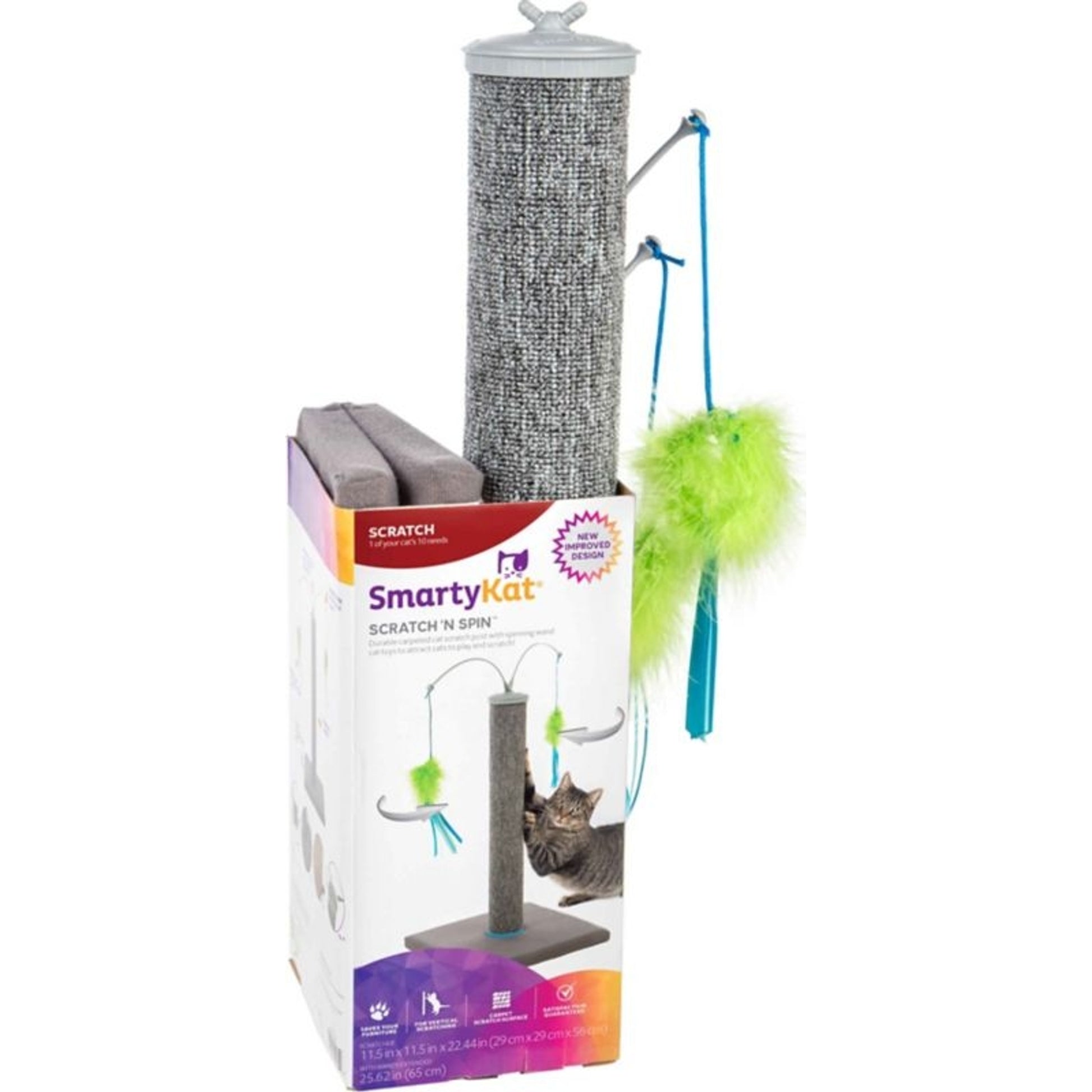 Smartykat Scratch Ftn Spin Scratching Post With Spin