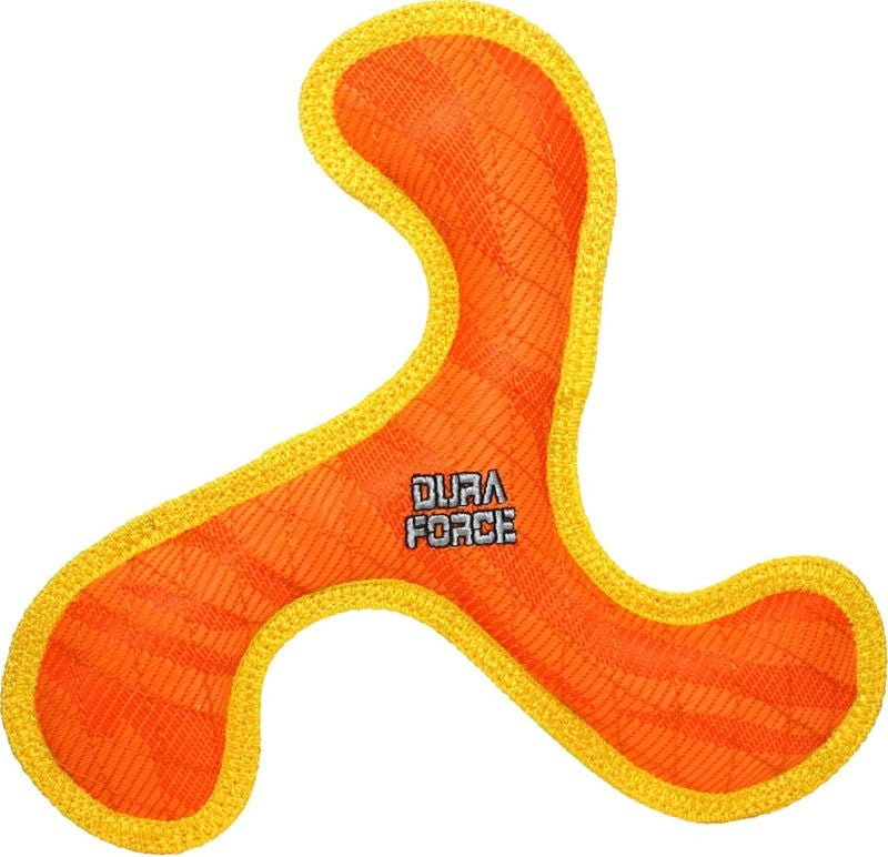 Duraforce Boomerang Durable Squeaky Soft Dog Toy