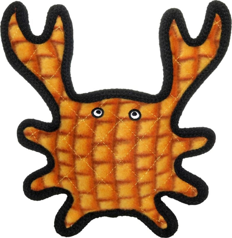 Tuffy Med Crab Durable Squeaky Soft Dog Toy
