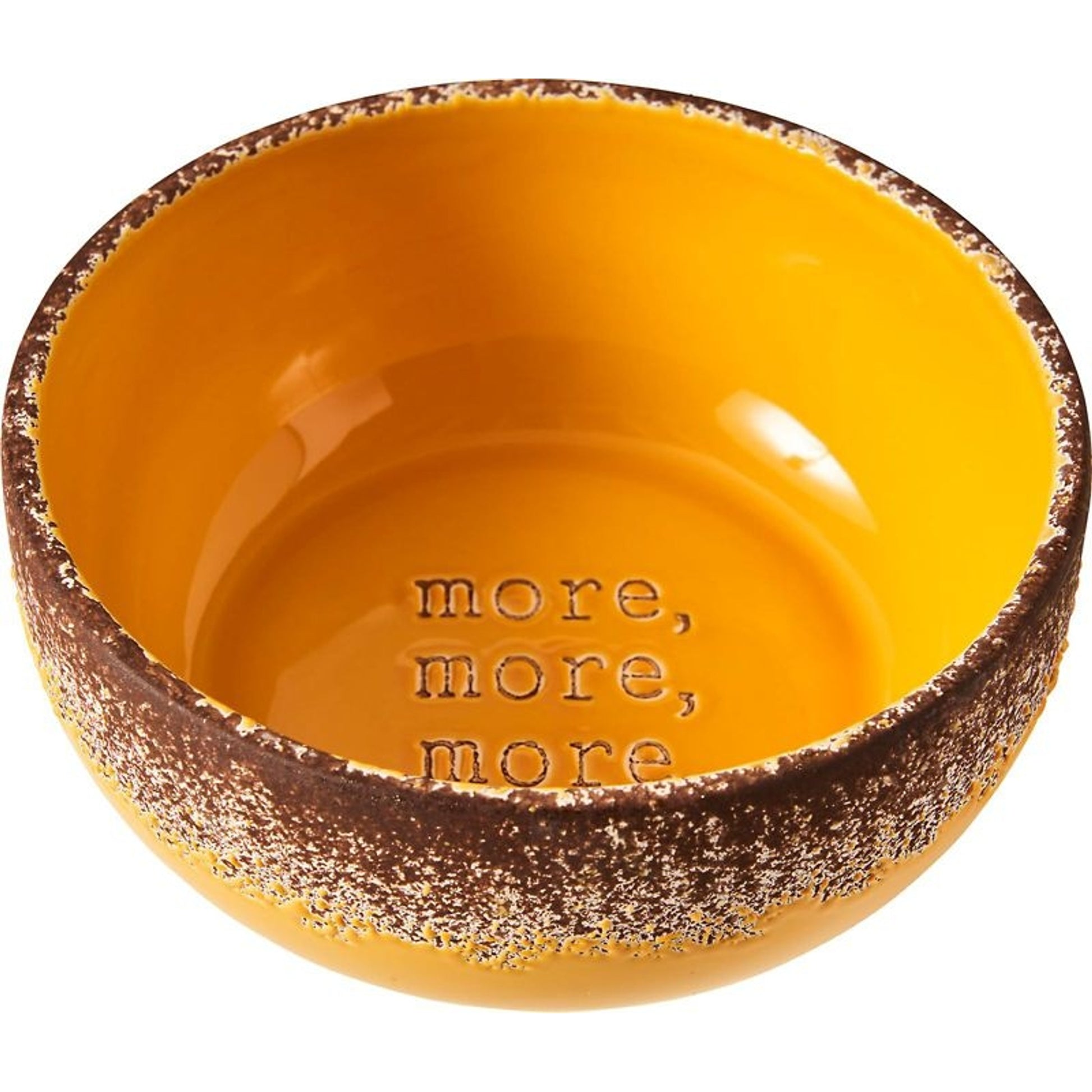 Spot More More Stoneware Dog Dish