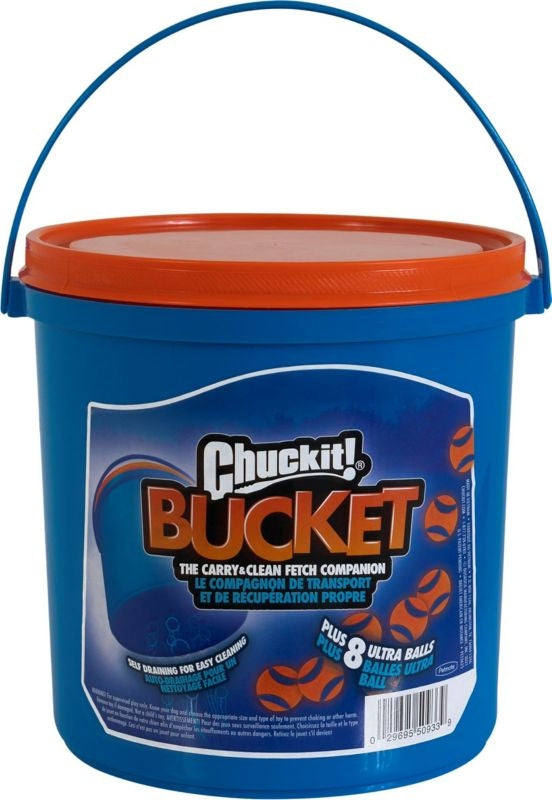 Chuckit Bucket Ultra Ball Md 8 Pk Bacon