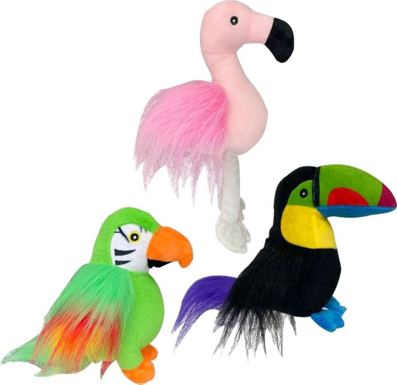 Multipet Margaritaville Birds Plush Dog Toys