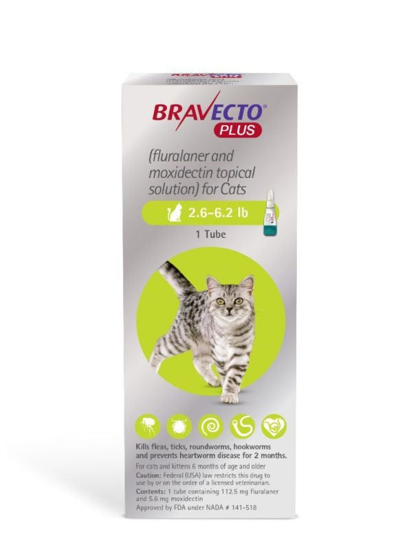 Bravecto Plus for Cats 2 Month Dose