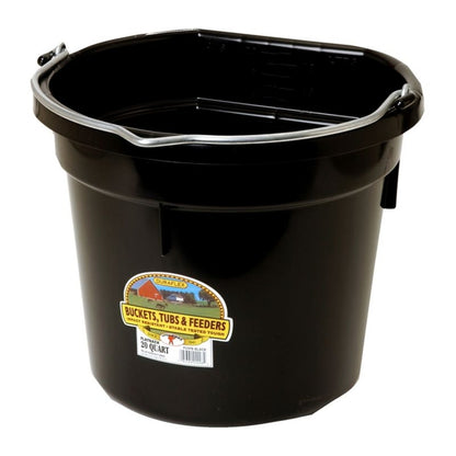 Little Giant DuraFlex Plastic Flat Back Bucket