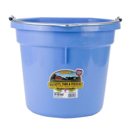 Little Giant DuraFlex Plastic Flat Back Bucket