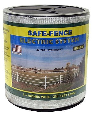 Safe Fence 1 1/2in Wide Poly Tape 200 Ft