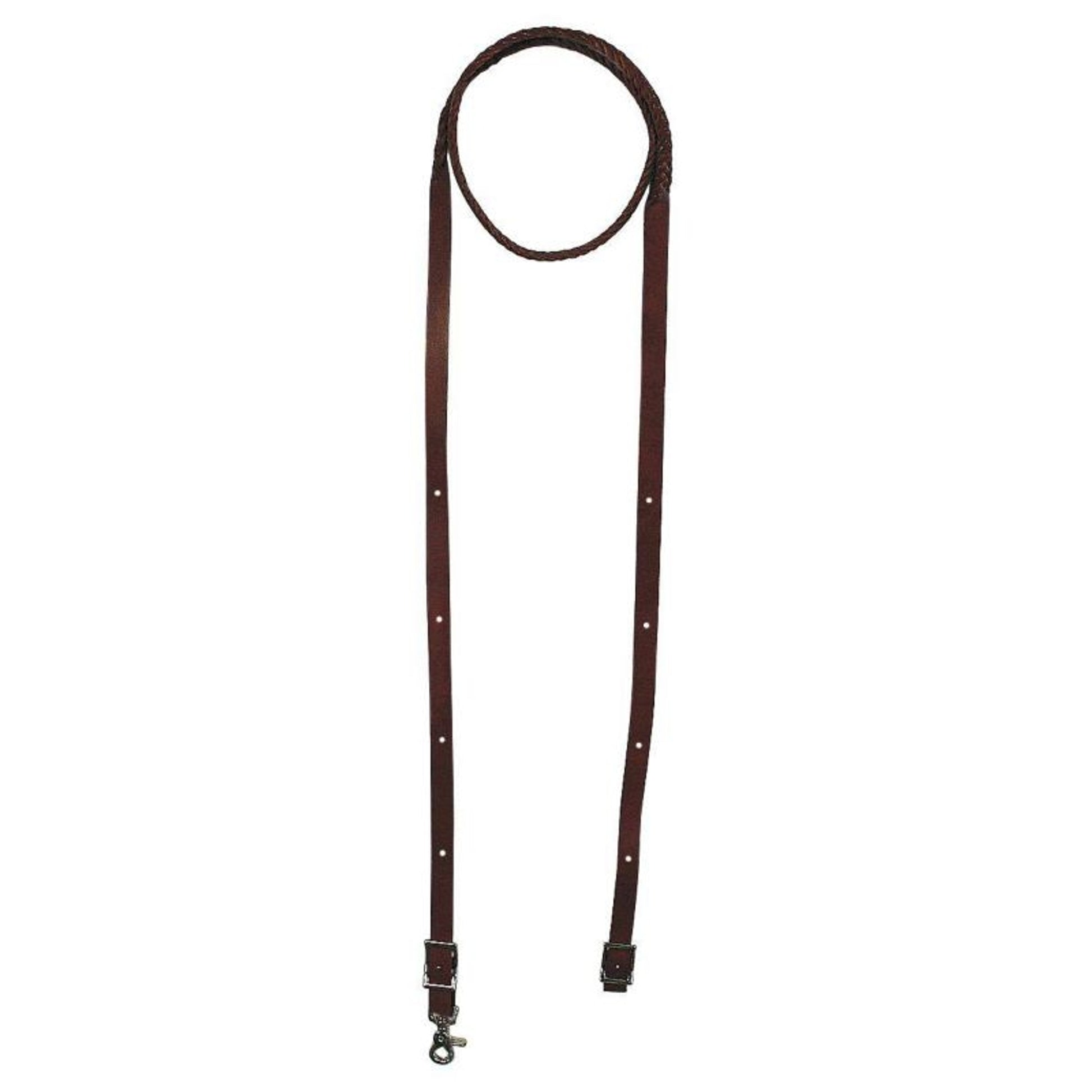 Five Plait Latigo Roping Rein 3/4in x 7 1/2ft Red