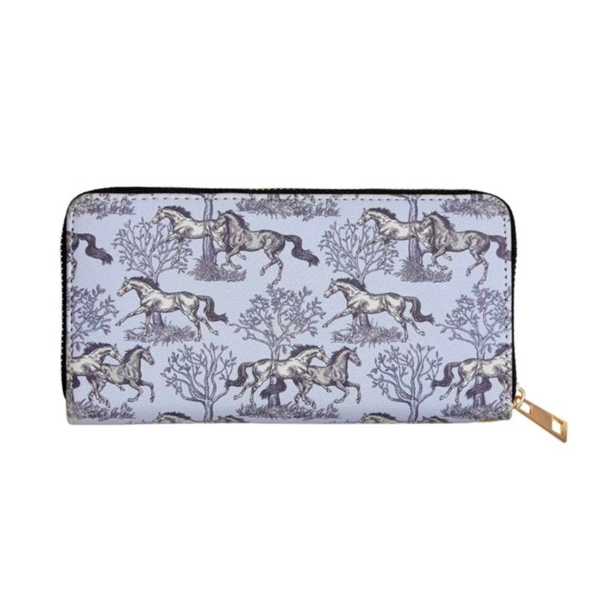 Awst International Lila Blue Toile Clutch Wallet