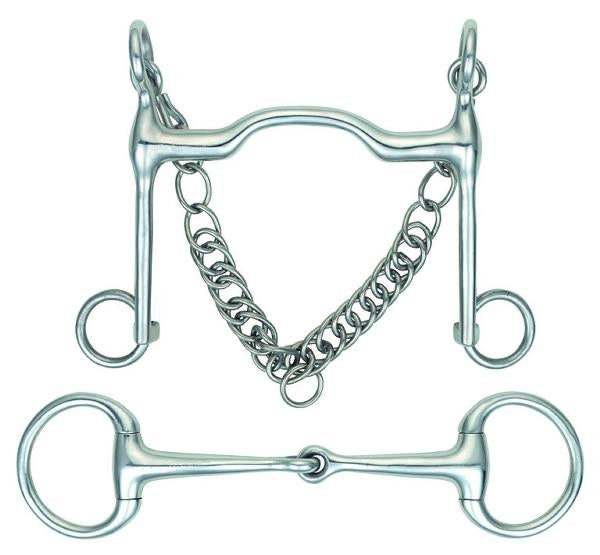 Shires Port Mouth Fixed Cheek Weymouth Bit Set